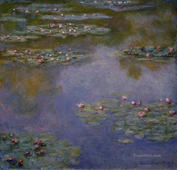 Impressionism Flowers Painting - Water Lilies III Claude Monet Impressionism Flowers